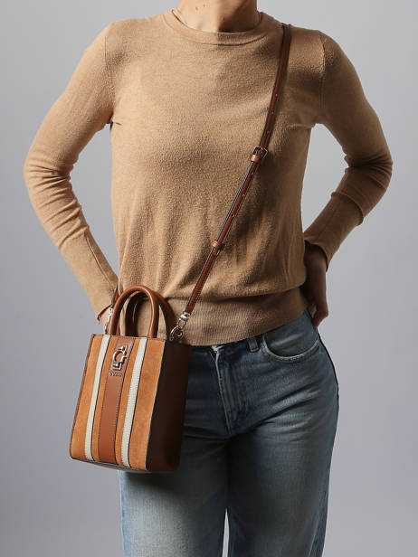 Cross Body Tas Erenia Leder Guess Bruin erenia SB783875 ander zicht 1